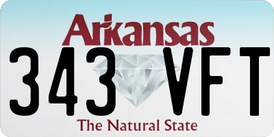 AR license plate 343VFT