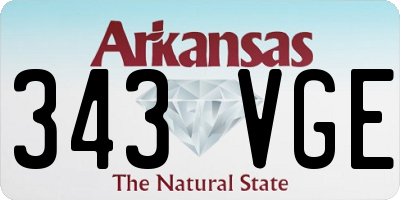 AR license plate 343VGE
