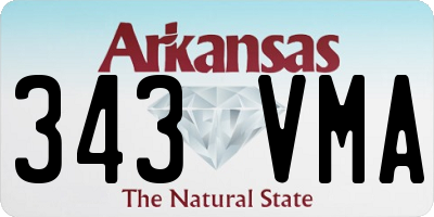 AR license plate 343VMA
