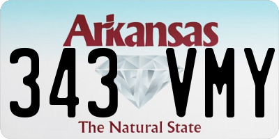 AR license plate 343VMY