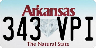 AR license plate 343VPI