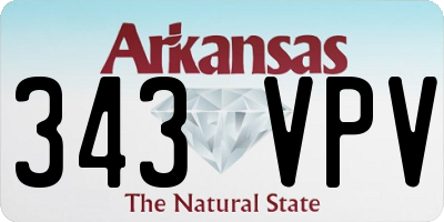 AR license plate 343VPV