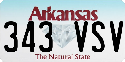 AR license plate 343VSV