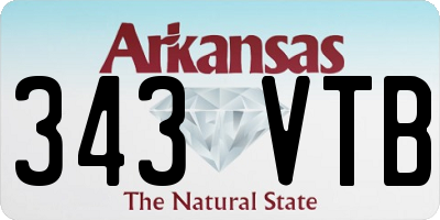 AR license plate 343VTB