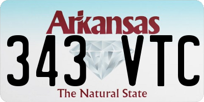 AR license plate 343VTC