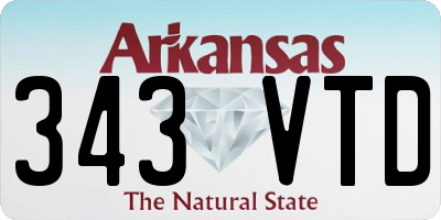 AR license plate 343VTD