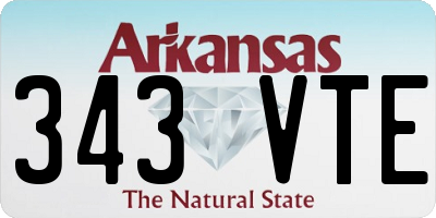 AR license plate 343VTE