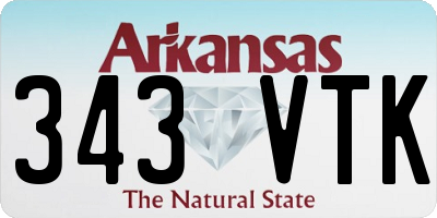 AR license plate 343VTK