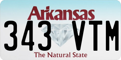 AR license plate 343VTM