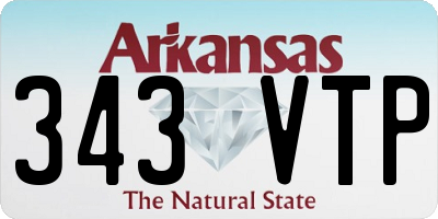 AR license plate 343VTP