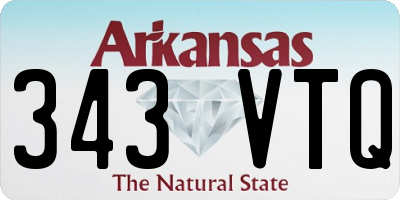 AR license plate 343VTQ