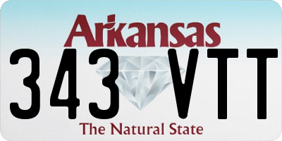 AR license plate 343VTT