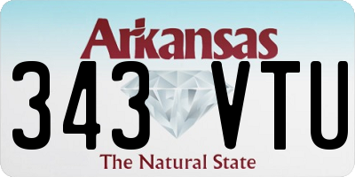 AR license plate 343VTU