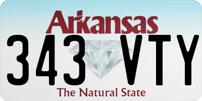 AR license plate 343VTY