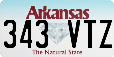 AR license plate 343VTZ