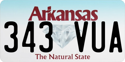 AR license plate 343VUA
