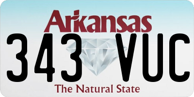 AR license plate 343VUC