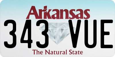 AR license plate 343VUE
