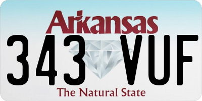 AR license plate 343VUF