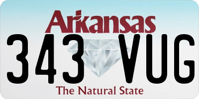 AR license plate 343VUG