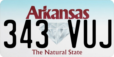 AR license plate 343VUJ