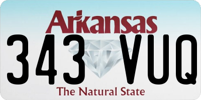 AR license plate 343VUQ