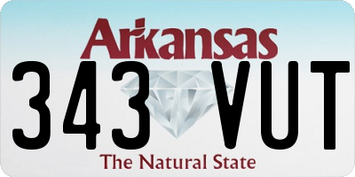 AR license plate 343VUT