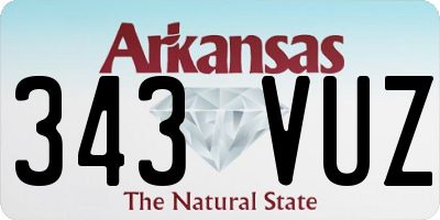 AR license plate 343VUZ