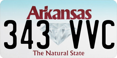 AR license plate 343VVC