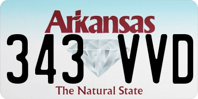 AR license plate 343VVD