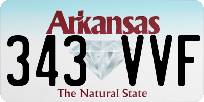 AR license plate 343VVF