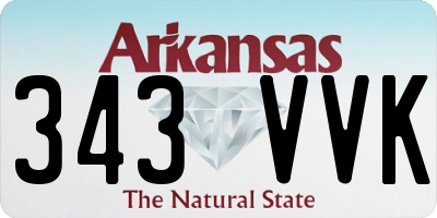 AR license plate 343VVK