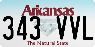 AR license plate 343VVL