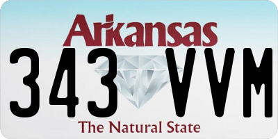 AR license plate 343VVM