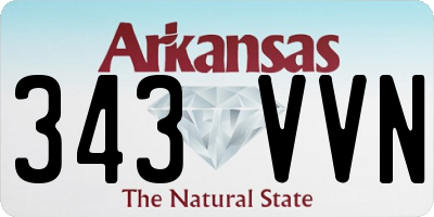 AR license plate 343VVN
