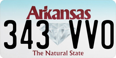 AR license plate 343VVO