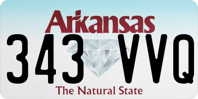 AR license plate 343VVQ