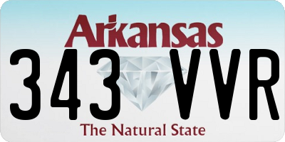 AR license plate 343VVR