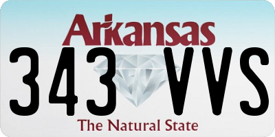 AR license plate 343VVS