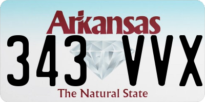 AR license plate 343VVX