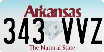 AR license plate 343VVZ