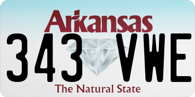 AR license plate 343VWE