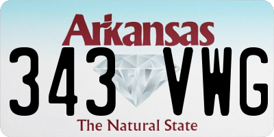AR license plate 343VWG