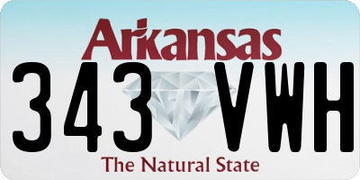 AR license plate 343VWH