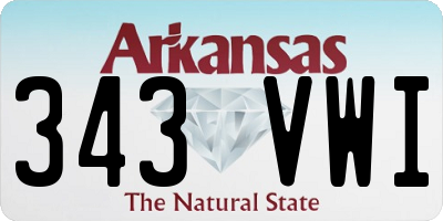 AR license plate 343VWI