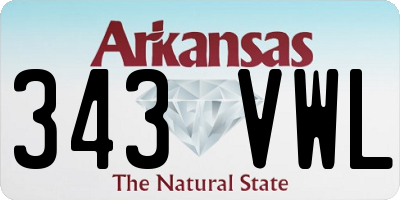 AR license plate 343VWL