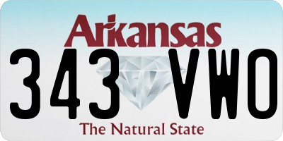AR license plate 343VWO