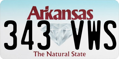 AR license plate 343VWS