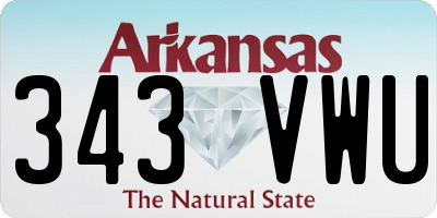 AR license plate 343VWU