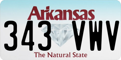 AR license plate 343VWV